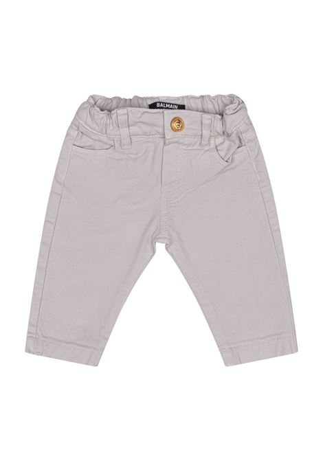 Pantaloni con logo BALMAIN KIDS | BZ6360 Z3702902OR